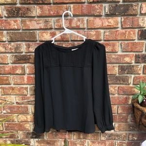 Loft • Silky Elegant Pleated Front Top